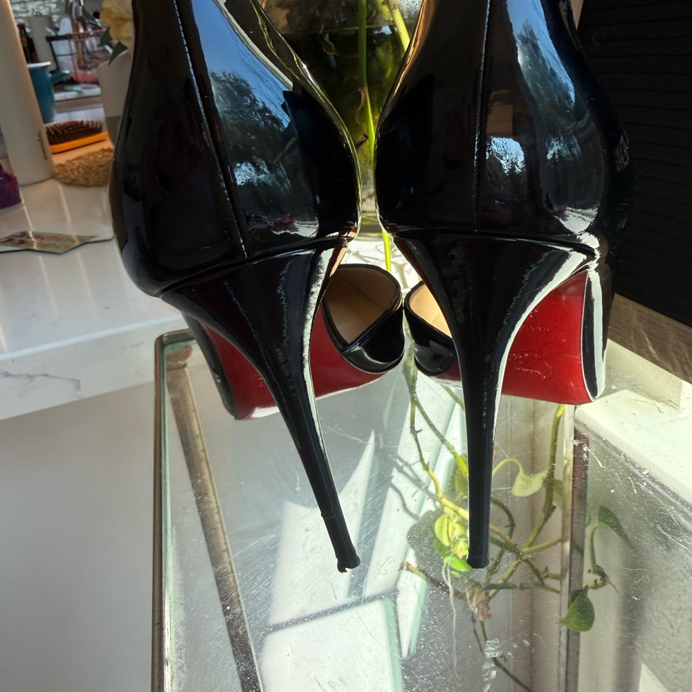 Christian Louboutin Black iriza 100mm - Picture 8 of 9